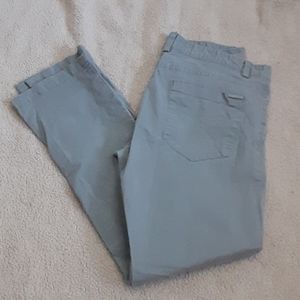 Mens Calvin Klein Pants Grey Silver